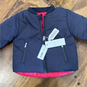 Jacadi jacket. Reversible Navy to Red.